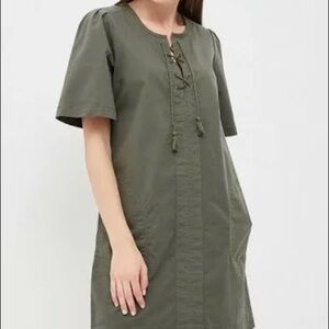 Gap Lace Up Shift Dress Baby Tweed​​​